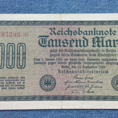 1000 Mark 1922 Germania / marci germane / seria 385389