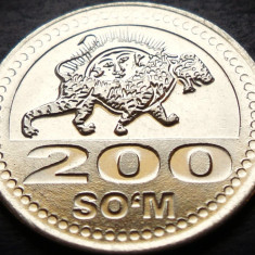 Moneda exotica 200 SOM - UZBEKISTAN, anul 2018 *cod 1281 = UNC