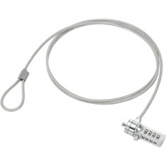 Cablu de siguranta cu cifru pentru notebook , Digitus , 1.5 m , argintiu foto