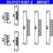 ATE 03.0137-9327.2 set accesorii saboti frana parcare
