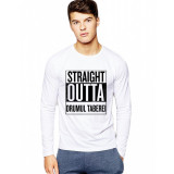 Bluza barbati alba - Straight Outta Drumul Taberei - L