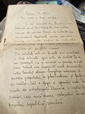 Manuscris Lucian Costin foto