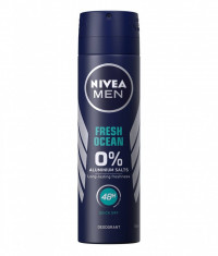 Nivea Deodorant spray Barbati 150 ml Fresh Ocean 0% Aluminium (ACH) foto