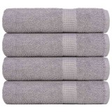 Gossi prosoape de dus, frogn, 4 buc., gri, 70x140 cm, 360 g/m2