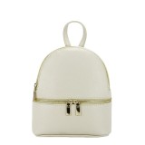 Cumpara ieftin Rucsac mic din piele naturala crem Ana 122