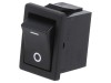 Comutator Basculant NKK SWITCHES CWSB11AA1F ON-OFF SPST 6A/250V Rocker Montare Panou Negru