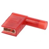 Terminal plat 6,3mm mamă crimpat pe cablu 0,5-1mm2