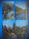 HOPCT LOT 3784 -4 CARTI POSTALE-LACU ROSU -JUD HARGHITA-CIRCULATE, Circulata, Printata