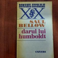Darul lui Humboldt de Saul Bellow