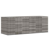Cumpara ieftin Lada gradina pentru perne, gri, 291x100,5x104 cm, ratan PE