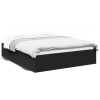 VidaXL Cadru de pat, negru, 150x200 cm, lemn prelucrat