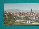 CARTĂ POȘTALĂ SIBIU-HERMANNSTADT-NAGYZSEBEN *, Necirculata, Printata