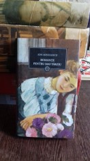 ROMANTE PENTRU MAI TARZIU - ION MINULESCU