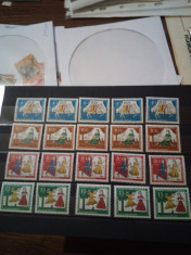 Lot 5 serii Cindarella Germania nestampilate MNH 1965 foto