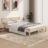 VidaXL Cadru de pat dublu 4FT6, 135x190 cm, lemn masiv de pin