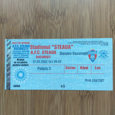 Bilet meci A.F.C.Steaua-Dinamo 15-09-2002