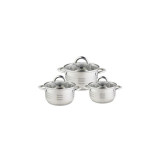 Set oale Floria ZLN-4083, 6 piese, pentru toate sursele de caldura, Inox