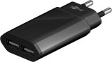 Alimentator 230V la 2x USB 2.1A negru Goobay