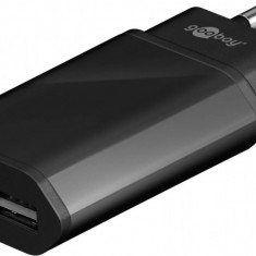 Alimentator 230V la 2x USB 2.1A negru Goobay