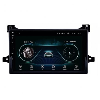 Navigatie Auto Multimedia cu GPS Toyota Prius (2015 +) 4 GB RAM + 64 GB ROM, Slot Sim 4G pentru Internet, Carplay, Android, Aplicatii, USB, Wi-Fi, Blu foto