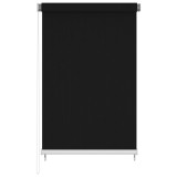 Jaluzea tip rulou de exterior, negru, 160x230 cm