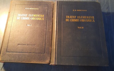 Tratat elementar de chimie organica 1956 C. Nenitescu foto