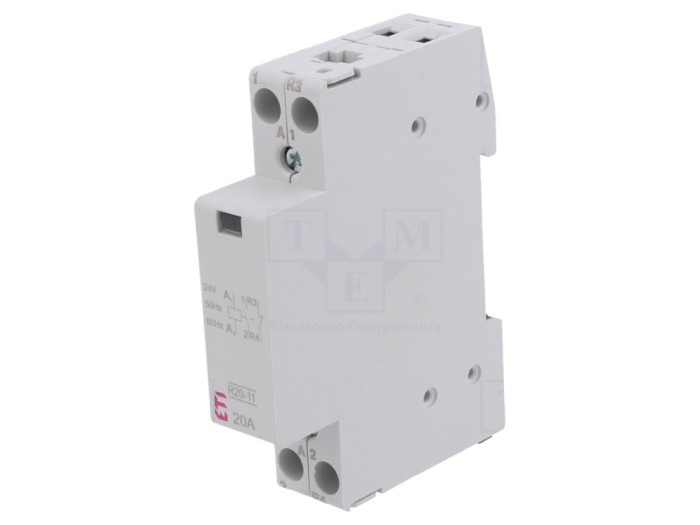 Contactor 2P 20A 24VAC NC NO