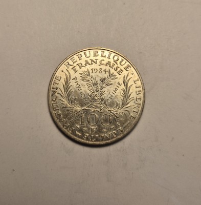 Franta 100 Franci 1984 UNC Marie Curie foto