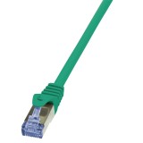 PATCH CORD S/FTP LOGILINK Cat6a, LSZH, cupru, 0.25 m, verde, AWG26, dublu ecranat &quot;CQ3015S&quot; (timbru verde 0.08 lei)