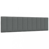 VidaXL Pernă pentru tăblie de pat, gri &icirc;nchis, 180 cm, material textil