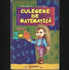 CULEGERE DE MATEMATICA - AUREL MAIOR, VASILE BLAGA