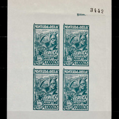 Catalonia 1937 colita-Spania razboiul civil ,Montcada y Reixac ,soldat/verde,MNH