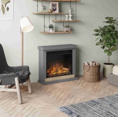 Hagen Solid Grey semineu electric 3D modern design minimalist foto