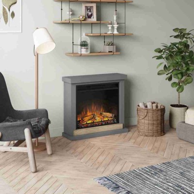 Hagen Solid Grey semineu electric 3D modern design minimalist foto