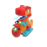 Jucarie interactiva dinozaur electric cu lumini si flacari