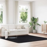 VidaXL Covor shaggy cu pom &icirc;nalt, NAVARRA, negru, 240x240cm, poliester