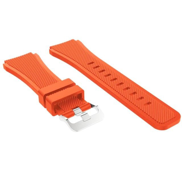 Curea din silicon compatibila cu Huawei Watch GT 2 Pro, Telescoape QR, 22mm, Light Orange