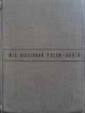 MIC DICTIONAR ROMAN-POLON, POLON-ROMAN-VLADIMIR ILIESCU, ZDZISLAW SKARZYNSKI