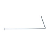 Cumpara ieftin Bara Perdea Duș Sensea pe Colt Cromată 80 x 110/190 cm