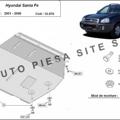 Scut metalic motor Hyundai Santa Fe 1 I fabricat in perioada 2001 - 2006 APS-10,070