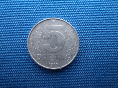 5 PFENNIG 1975 / RDG foto