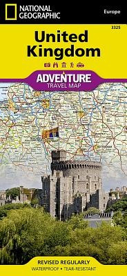 United Kingdom Adventure Travel Map foto