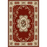 Covor Model Lotos 542-220, Marime 50 x 80 cm, Rosu, Inaltime Fir 8 mm, Antialergic, Polipropilena, Living, Dormitor, Sufragerie, Birou