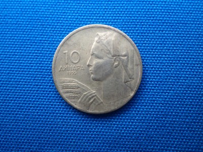 10 DINARI 1955 JUGOSLAVIA foto