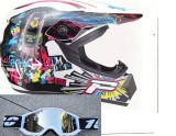 Casca Moto Atv Cross Enduro Downhill + Ochelari 100% ,marimi disponibile S,M,L,XL