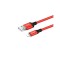 Cablu de date Lightning la USB 2.0 2A Hoco Premium pentru Apple iPhone-Lungime 2 Metri-Culoare Roșu