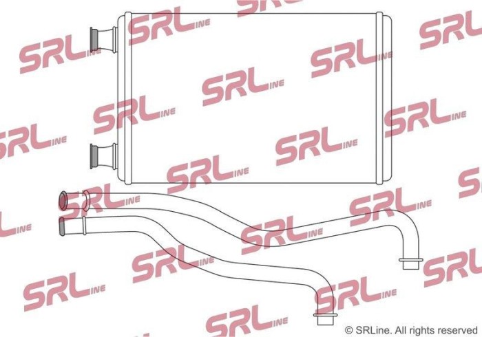 Radiator incalzire habitaclu Chrysler 300c 11; Dodge Charger, Magnum 10, motor: 2.7 V6, 3.0 CRD, 3.5 V6, 5.7 V8, 6.1 V8, cu conducte, 186x270x26,