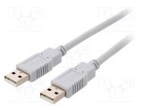 Cablu USB 2.0 A-A 5m gri BQ CABLE