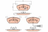 TRW GDB2080 COTEC set placute frana,frana disc