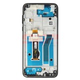 LCD+Touchscreen cu Rama MOTOROLA Moto G8 Plus BLACK Original Service Pack